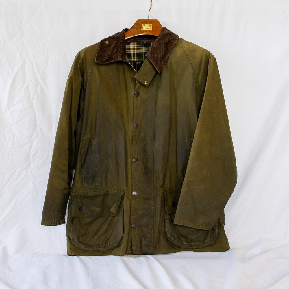 Vintage Barbour Classic Beaufort Waxed Jacket Barn Jacket Men’s Size 42